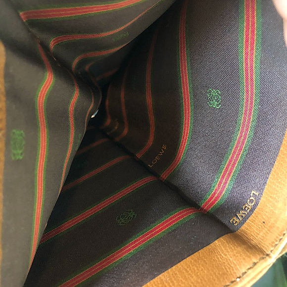 LOEWE Wallet Two Tone Trifold Leather Clutch Made In Spain - Picture 16 of 16